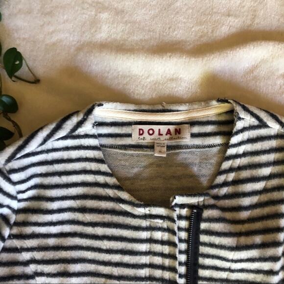 Anthropologie Dolan Striped Soft Moto Jacket - Picture 4 of 6